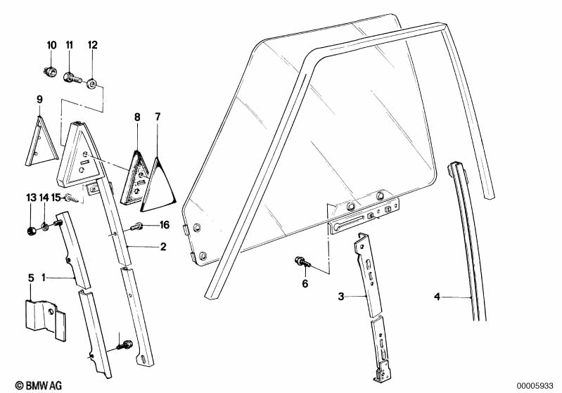 Front window guide