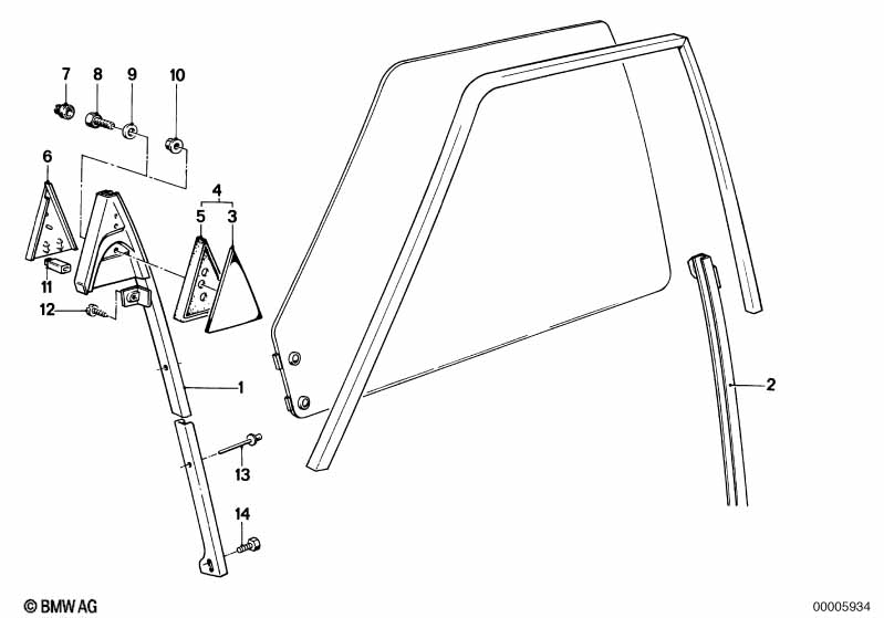 Front window guide