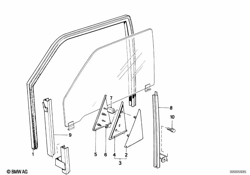 Front window guide