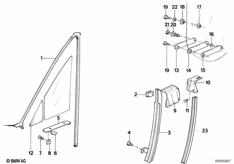 Front window guide