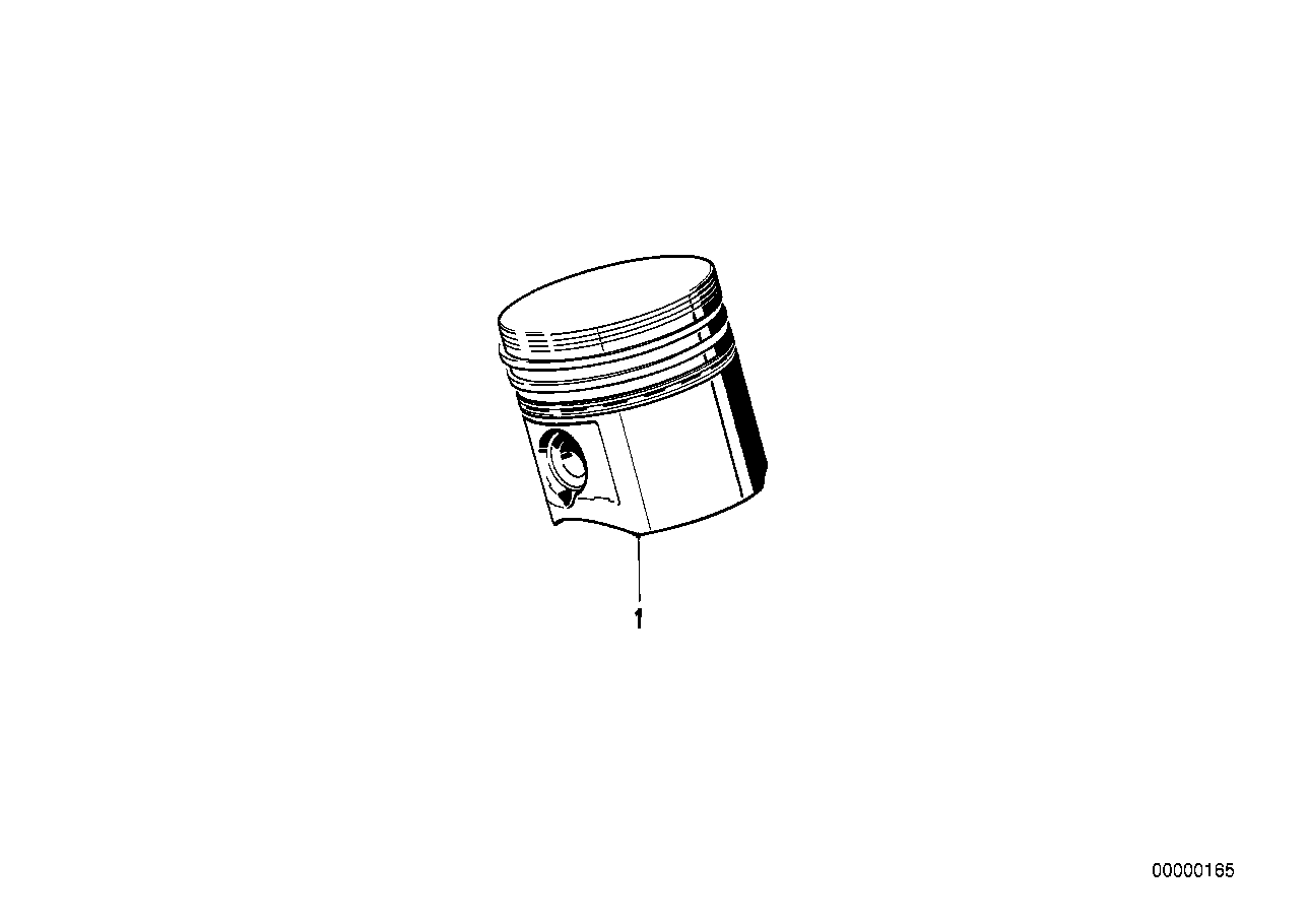 Genuine BMW 11251735760 E30 Mahle Piston 83,980mm (Inc. 325i & 325ix) | ML Performance UK Car Parts