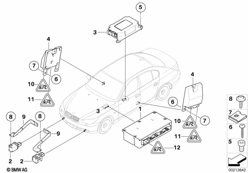 Eletriska delar foer airbag