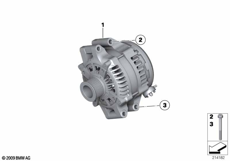 Genuine BMW 12317616120 F36 F22 F23 Alternator 210A (Inc. 435i, M235iX & M235i) | ML Performance EU Car Parts