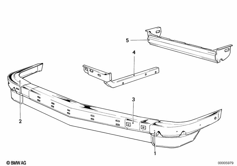 Genuine BMW 51111819864 E12 Bumper Front Right (Inc. 518i, 528 & 525) | ML Performance EU Car Parts