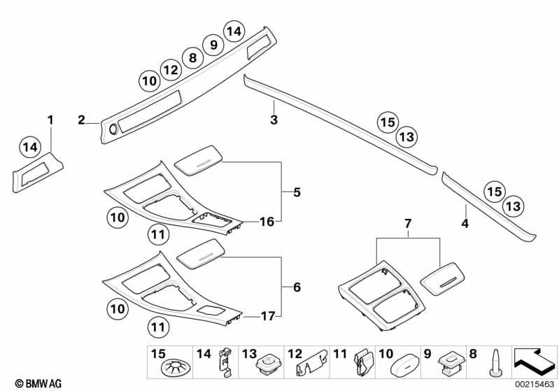 Genuine BMW 51417251232 E92 E93 Decorative Strip, Door Front Right BAMBUS ANTHR. (Inc. 318i, 325xi & 328xi) | ML Performance EU Car Parts
