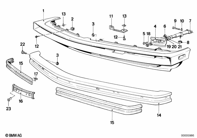 Genuine BMW 51111877652 E23 Shock Absorber Front (Inc. 733i & 735i) | ML Performance EU Car Parts