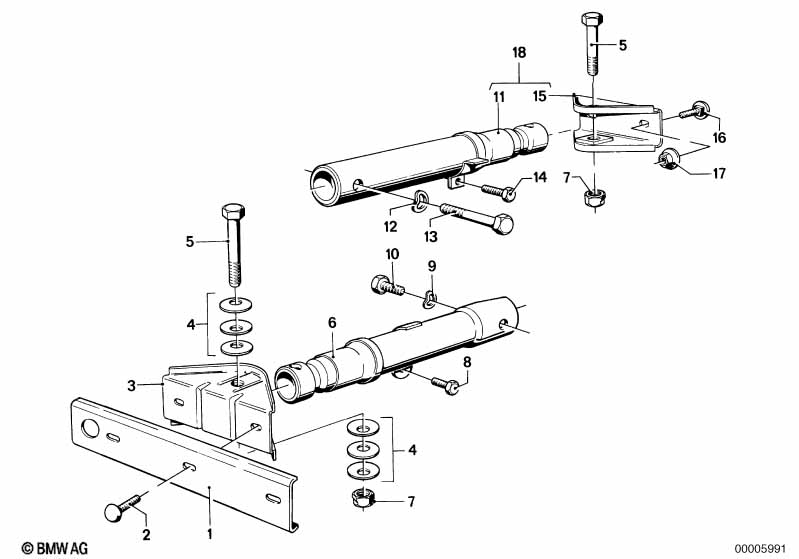 Genuine BMW 51121830650 E21 E28 Support Shock A0Sorber (Inc. 524td, 528e & 533i) | ML Performance EU Car Parts