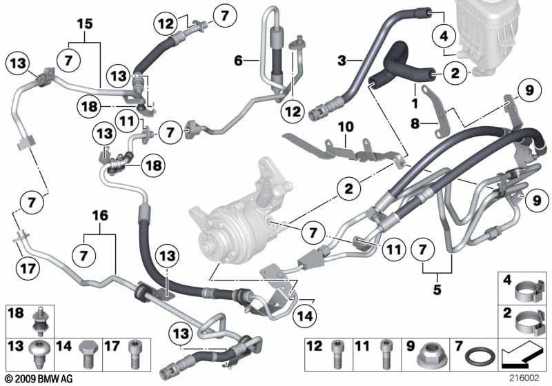 Power steering/oil pipe/dynamic drive