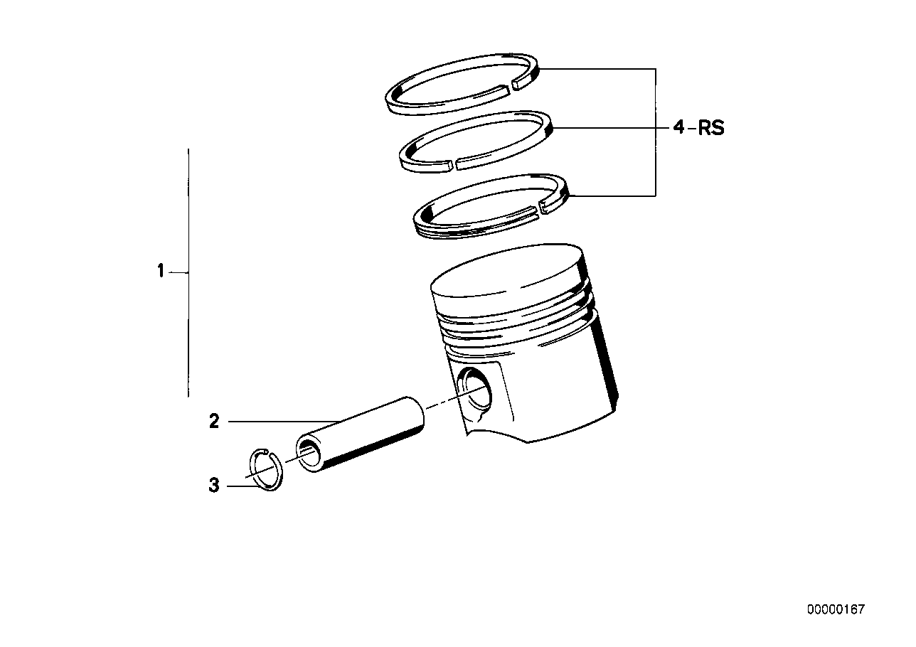 Genuine BMW 11251287120 E30 E34 E28 Repair Kit Piston Rings 80,215mm(+0,25) (Inc. 324td & 524td) | ML Performance UK Car Parts
