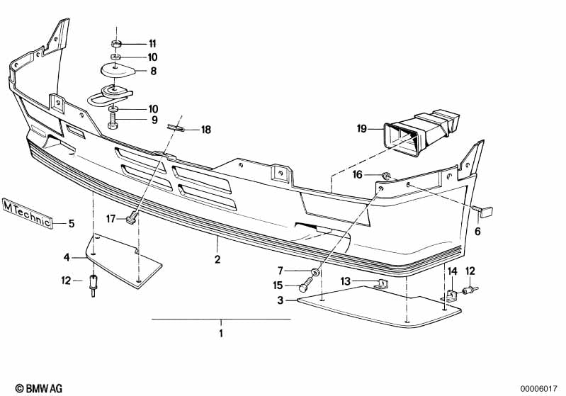 Front spoiler M technic