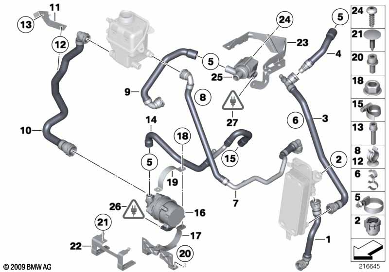 Genuine BMW 11721134746 F04 E83 E53 Hose Clamp (Inc. X5 4.4i, X3 3.0si & X3 2.5si) | ML Performance UK Car Parts