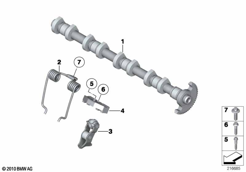 Valve timing gear, eccentric shaft