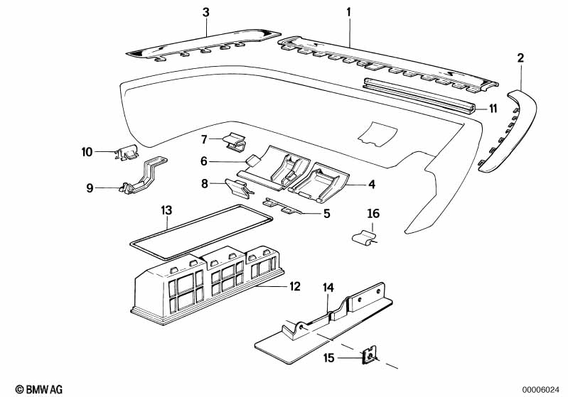 Rear bumper mounting parts