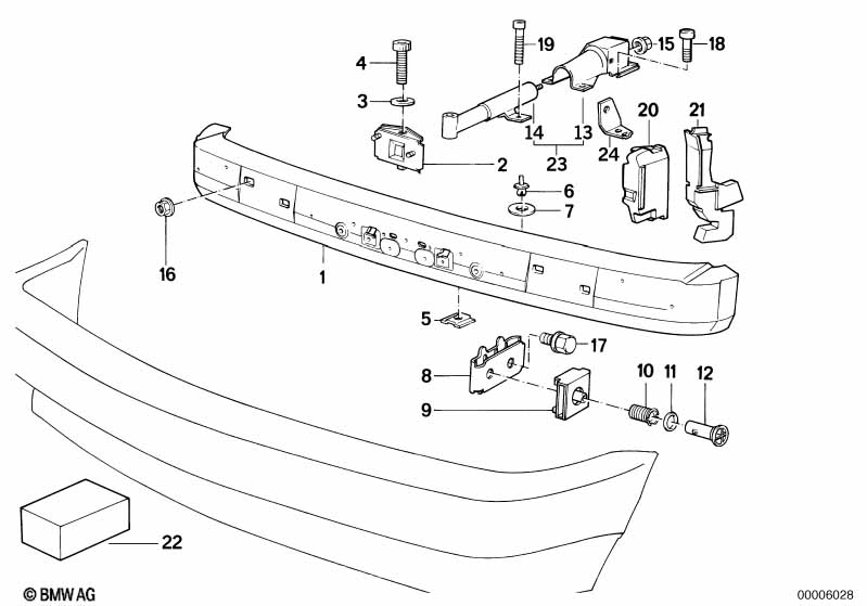 Genuine BMW 51111944545 E34 Holder (Inc. 530i) | ML Performance UK Car Parts