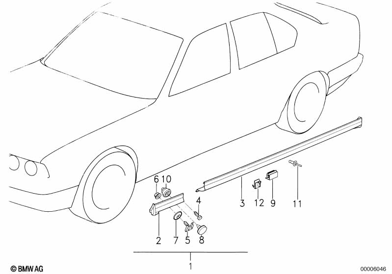 Cover door sill / wheel arch