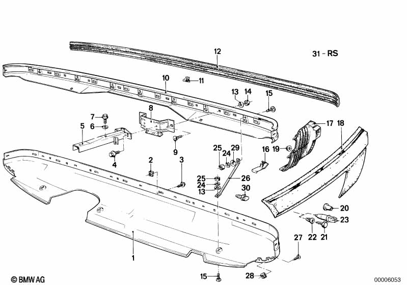 Genuine BMW 51121852305 E23 Rubber Strip (Inc. 728i, 728 & 733i) | ML Performance UK Car Parts