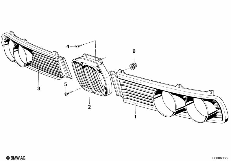 Genuine BMW 51131848104 E12 Grille Center (Inc. 528i, 520i & 528) | ML Performance EU Car Parts