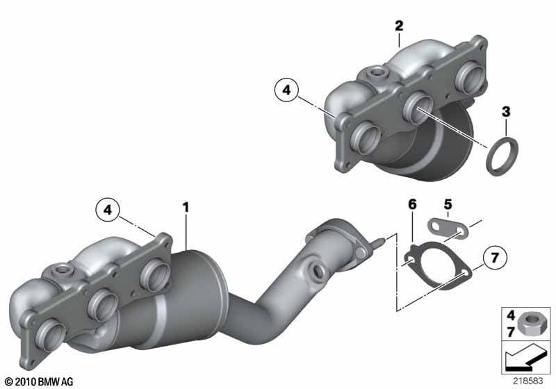 Exhaust manifold with catalyst