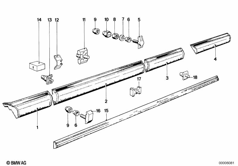 Genuine BMW 51131873063 E24 Fastener (Inc. 628CSi) | ML Performance UK Car Parts
