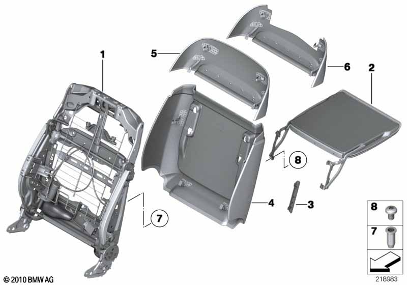 Genuine BMW 52107265344 F02 F03 F04 Covering Right SATTELBRAUN (Inc. 740LiX, 740LdX & ALPINA B7L) | ML Performance EU Car Parts