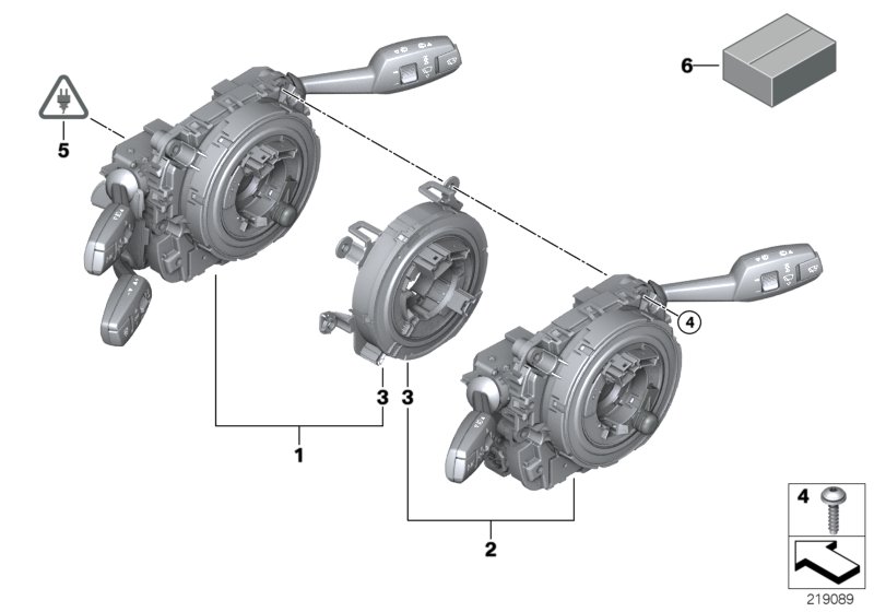 Genuine BMW 61319123043 E87 E91 Switch Unit Steering Column (Inc. 316i, 118i & 120d) | ML Performance UK Car Parts