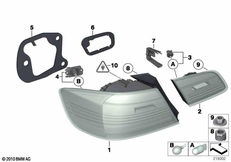 Genuine BMW 63217251958 Rear Light In The Side Panel, Right | ML Performance UK Car Parts