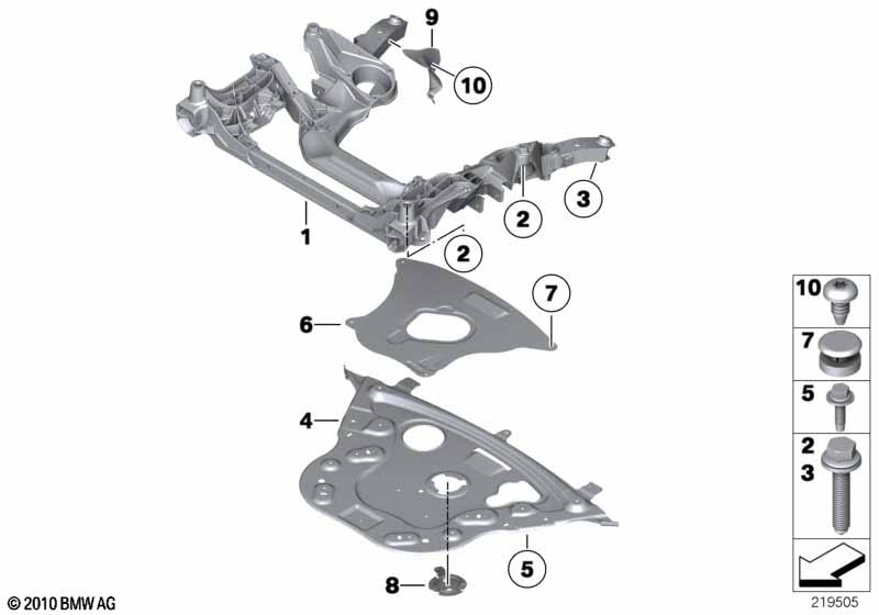 Front axle support