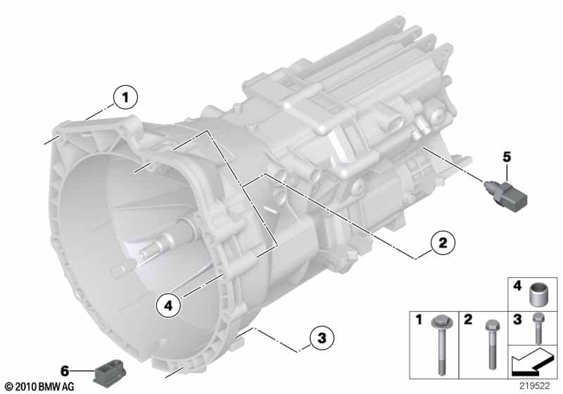Gearbox mounting parts