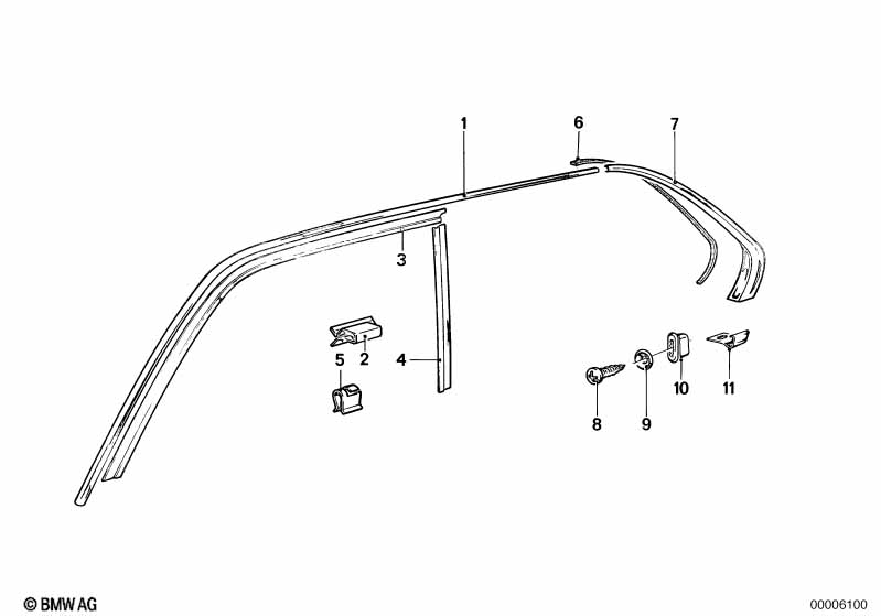 Genuine BMW 51131863499 E23 E21 E12 Clamp (Inc. M3, 525i & 3.0S) | ML Performance UK Car Parts