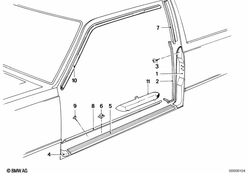 Genuine BMW 51131843786 E24 Clamp (Inc. 628CSi, 630CS & M635CSi) | ML Performance UK Car Parts