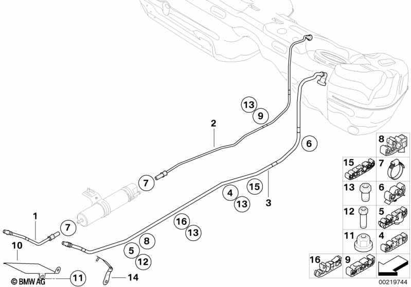 Genuine BMW 16126766237 E90 F25 F30 Bolting Pin, Short (Inc. X5) | ML Performance UK Car Parts