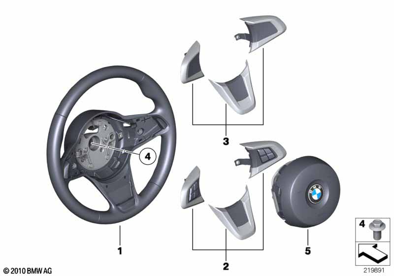 Volant sport airbag, cuir