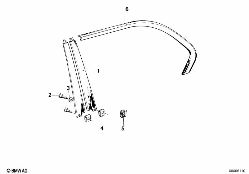 Moulding window frame rear