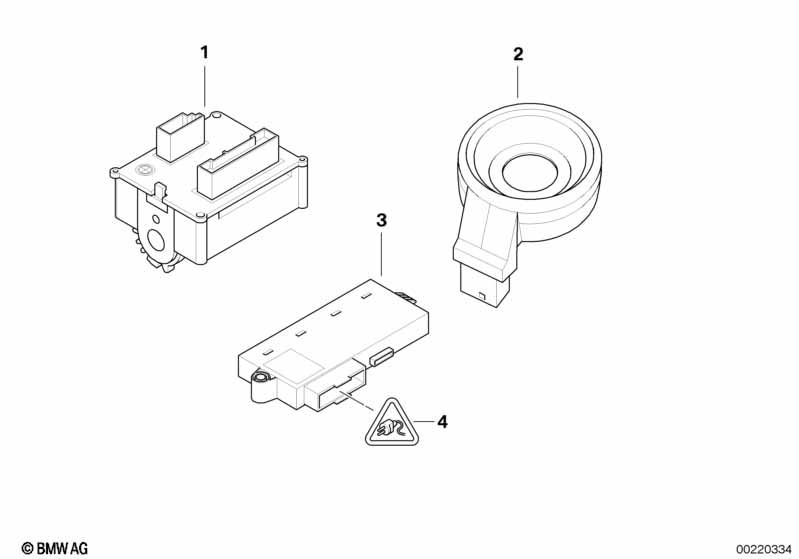 Genuine BMW 61356964555 E64 E61 E60 Ring Antenna (Inc. 525i) | ML Performance UK Car Parts