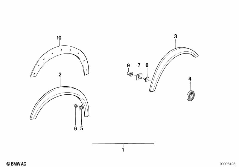 Genuine BMW 51711941266 E28 Template Front Right M TECHNIC (Inc. 525e, 525i & 535i) | ML Performance EU Car Parts