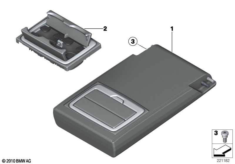 Rear seat center armrest