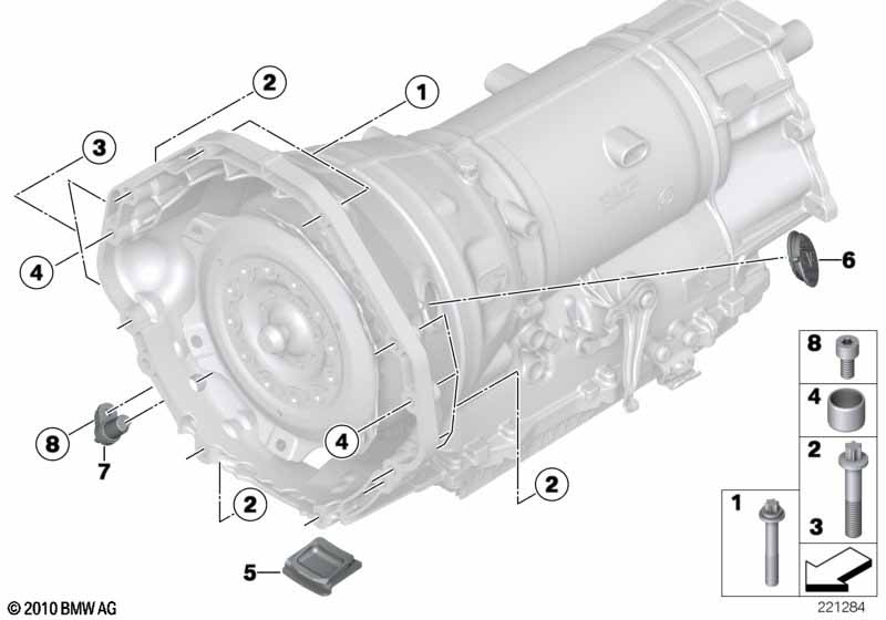 Gearbox mounting parts