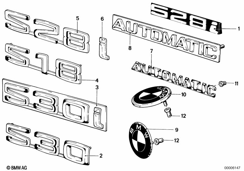 Emblems / letterings