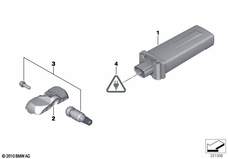 Genuine BMW 36106881474 F25 RR5 Control Unit Rdc (Inc. X3 18i, X4 20iX & 518d) | ML Performance EU Car Parts