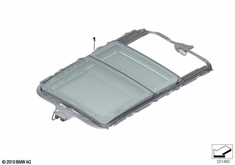 Genuine BMW 54107198755 E70 Panoramic Glass Roof, Electric HImmELGRAU (Inc. X5) | ML Performance EU Car Parts