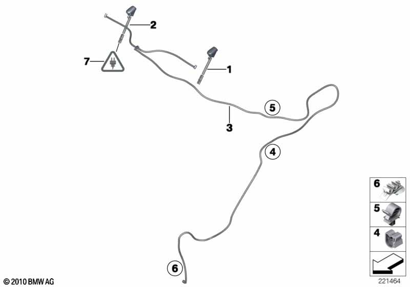 Single parts for windshield cleaning