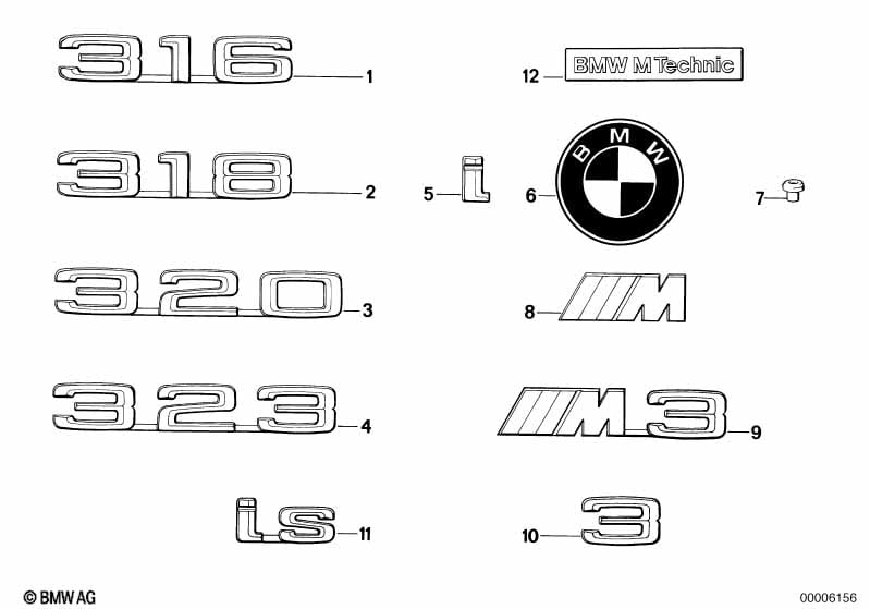 Emblems / letterings