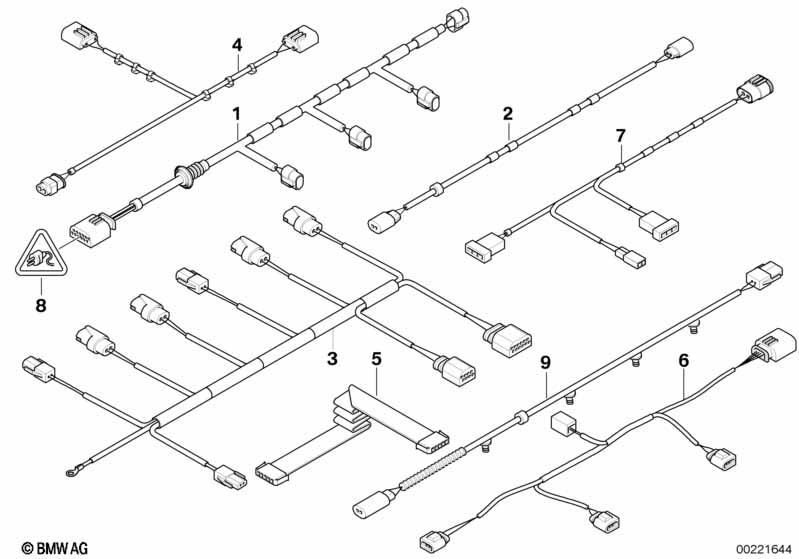 Various additional cable harnesses