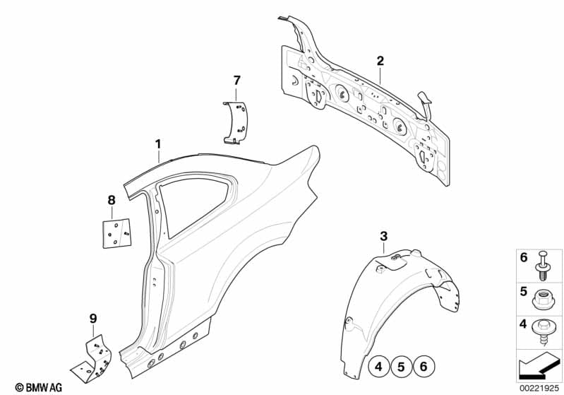 Side panel/tail trim