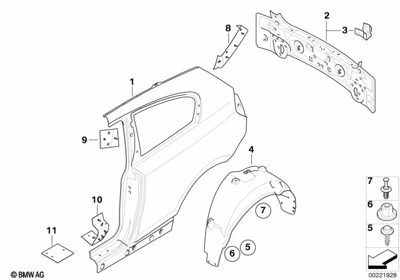Genuine BMW 51111908077 G29 E64 F39 Expanding Rivet D = 6mm (Inc. 216d, 335d & 328dX) | ML Performance UK Car Parts