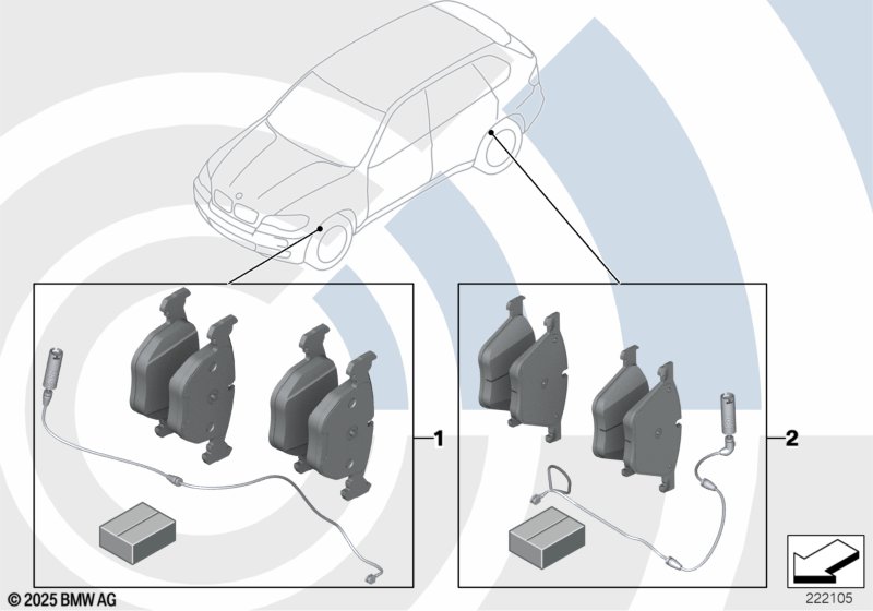 Service Kit for brake pads / Value Line