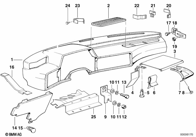 Genuine BMW 51451859442 E24 Clamp (Inc. 630CS) | ML Performance EU Car Parts