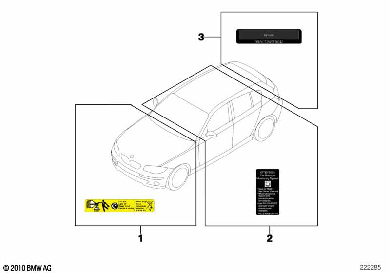 Various notice stickers