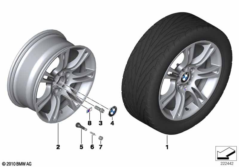 BMW LA wheel M Double Spoke 350 - 18''