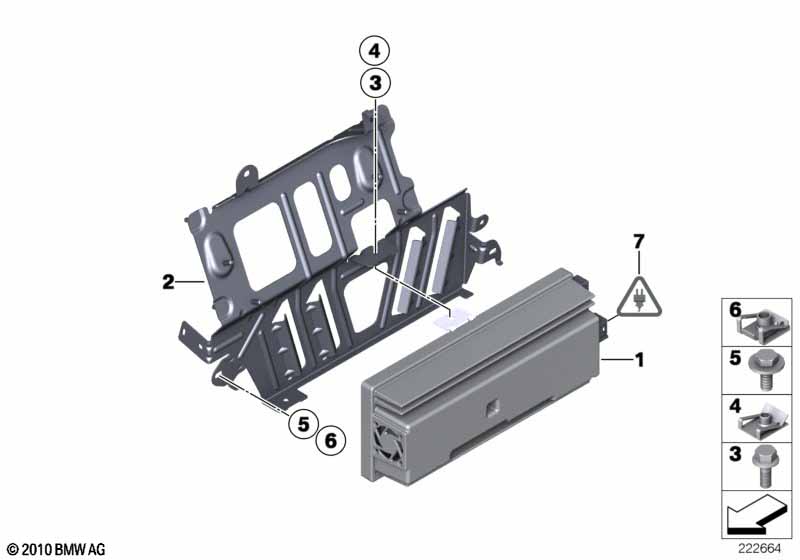 Genuine BMW 65122622874 G01 G02 Top-Hifi System Amplifier (Inc. X3 30eX, X4 25dX & X3 30iX) | ML Performance UK Car Parts